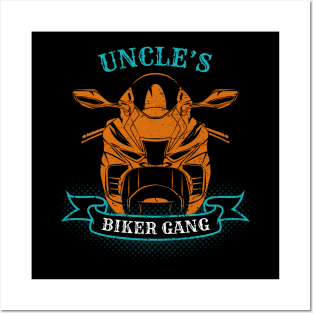 Uncle's Biker Gang Father's Day Posters and Art